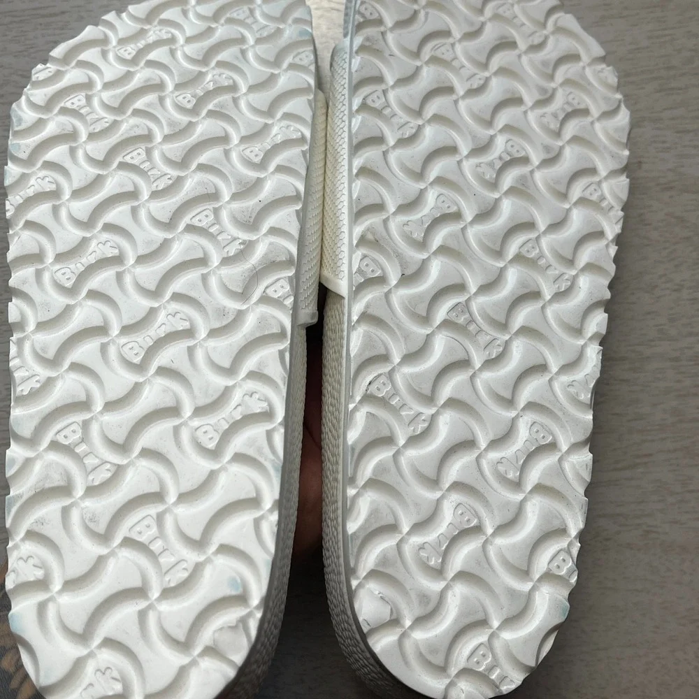 Birkenstock Barbados EVA Slide Sandals Unisex US M7/W9 White Waterproof Slip On